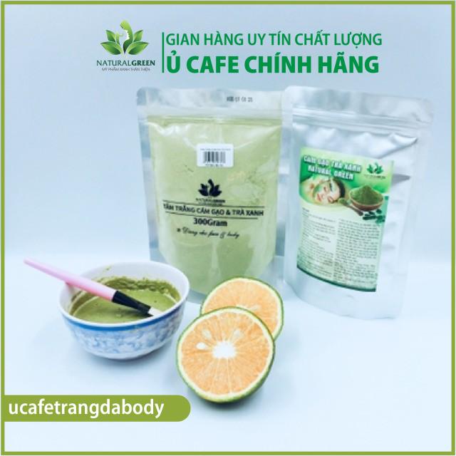 Gói 300gr tắm trắng cám gạo trà xanh,đắp mặt dưỡng da dùng cả cho face & body