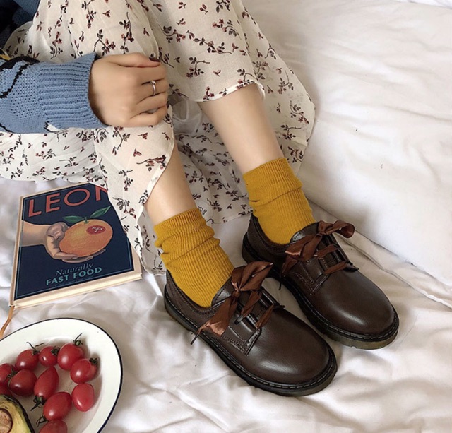 🌿Giày Nữ sinh cô gái Nhật Mori oxford lenvintage nữ sinh harajuku retro🌿 | BigBuy360 - bigbuy360.vn