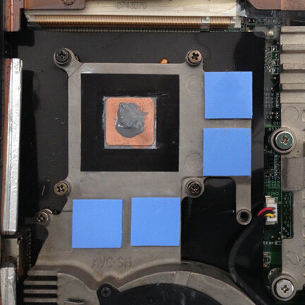 Bộ 100 tấm tản nhiệt bằng silicon kích thước 10x10x0.5mm cho GPU VGA IC