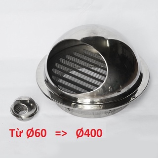 CHỤP THÔNG HƠI, THÔNG GIÓ HÚT MÙI (CHUẨN INOX 304)
