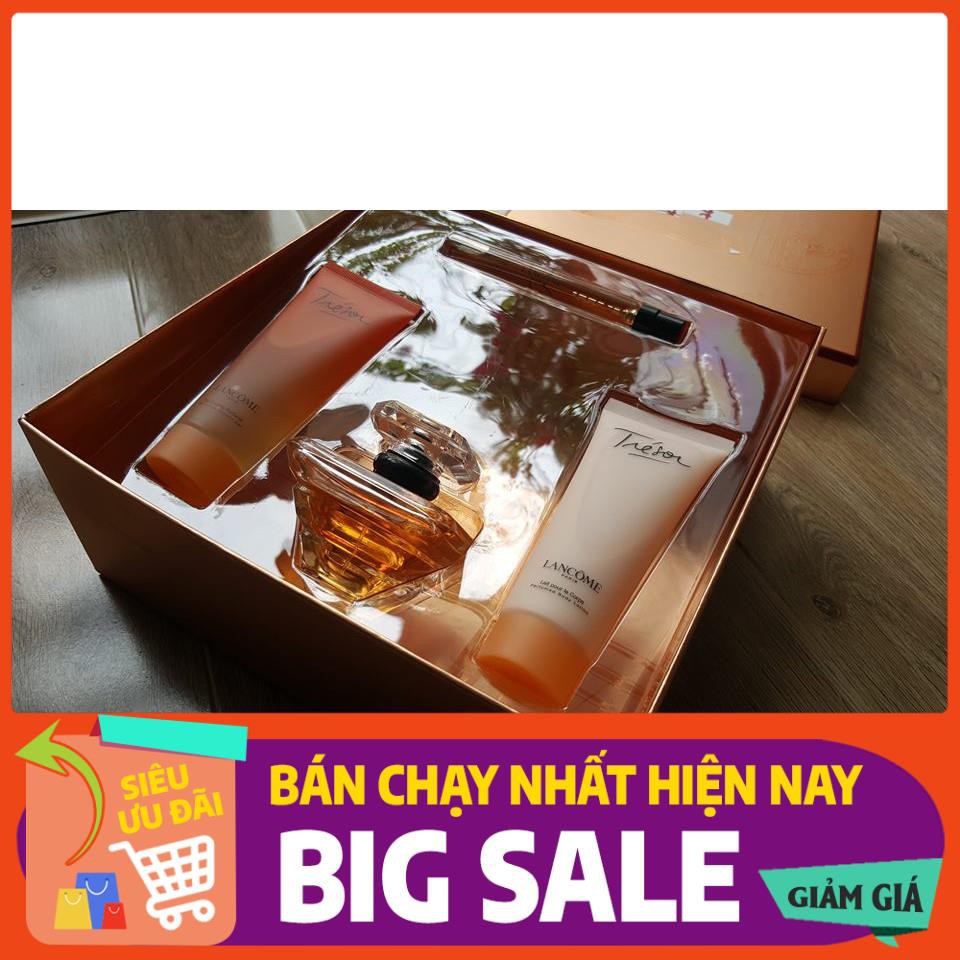 Set 3 món : Nước hoa Lancome Tresor EDP 100ml, NH 30ml, 1 kem dưỡng 200ml | BigBuy360 - bigbuy360.vn