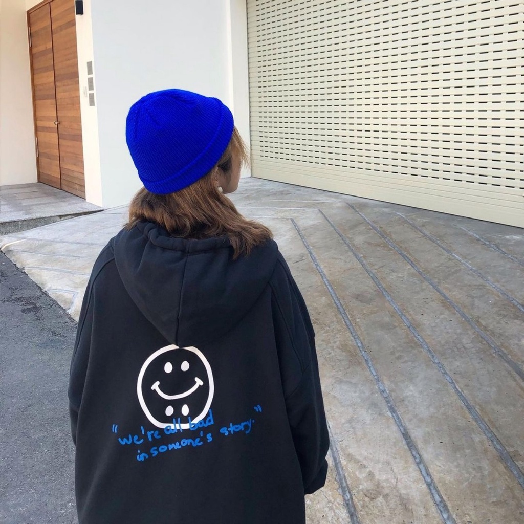 Áo Khoác Dây Kéo THOXRI Form Rộng Nỉ Bông Dày Dặn Ulzzang Unisex