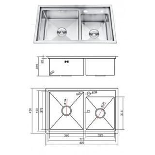Chậu rửa bát cao cấp sobisung sb - 8245 0904589680