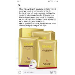 Mặt nạ ốc sên Bioaqua