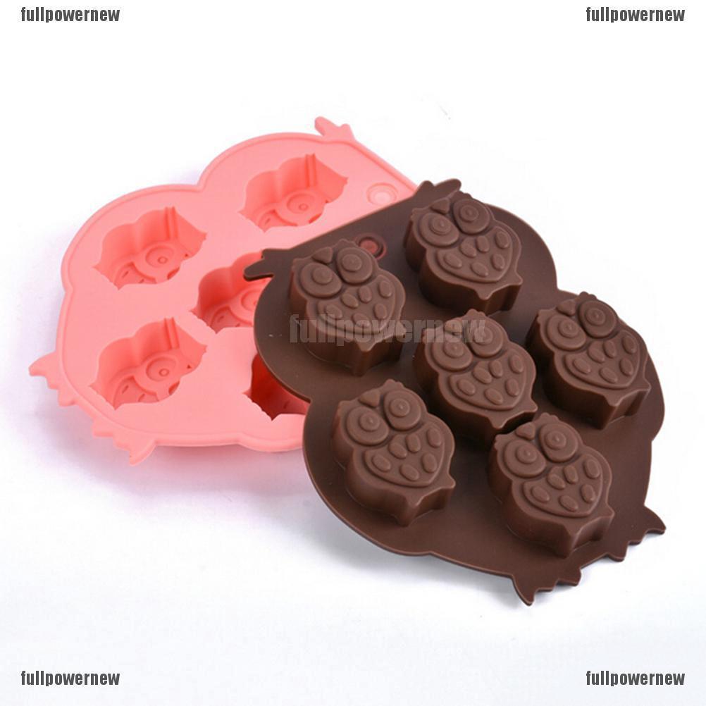 Khuôn Làm Bánh Chất Liệu Silicone Hình Cú Mèo Dễ Thương