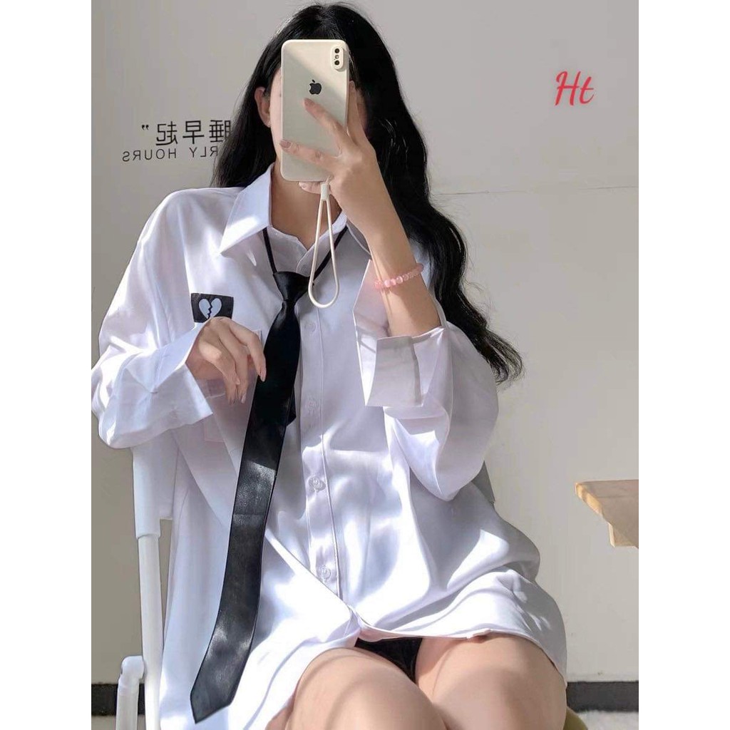 Sét áo sơ mi Tim vỡ + cà vạt HARI0321
