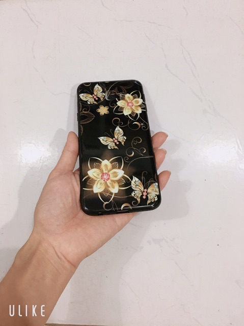 Ốp hoa bướmm nền đen sam sung J4+,J4 Plus, J4 Core