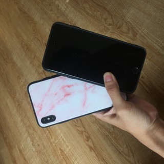[ FREESHIP TỪ 50K TOÀN QUỐC ] Ốp lưng Iphone vân đá mặt kính