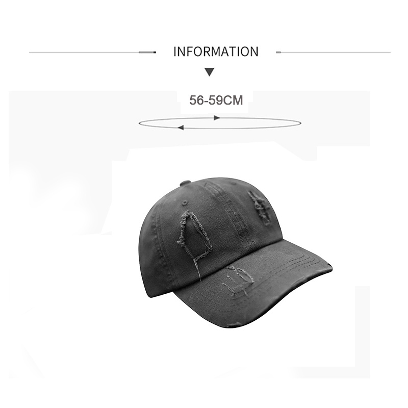 Mũ lưỡi trai AOKANG màu đen phong cách hiphop đường phố thời trang Hàn Quốc