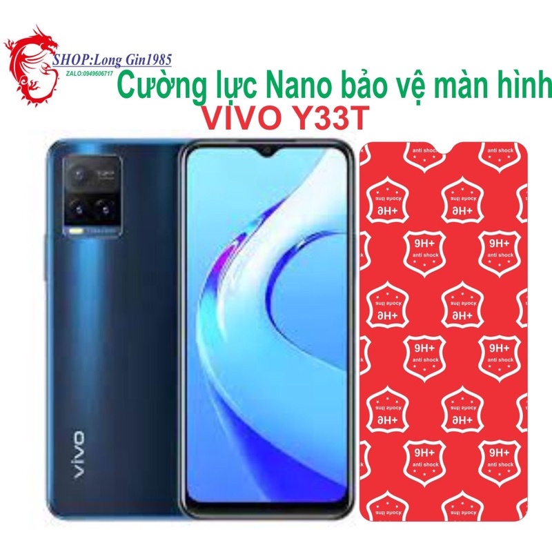 Vivo Y33T Cường lực Nano chống va đập chống trầy xước tốt