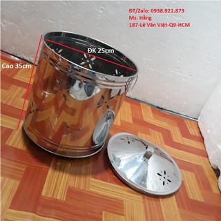 Thùng Đốt Tiền Vàng Mã Bằng Inox Cao Cấp - THĐS2