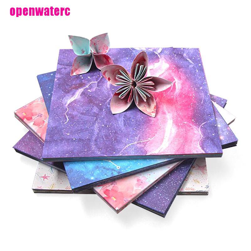 Set 60 / 65 Giấy Gấp Origami Hai Mặt Họa Tiết Hoa Ngôi Sao Không Gian