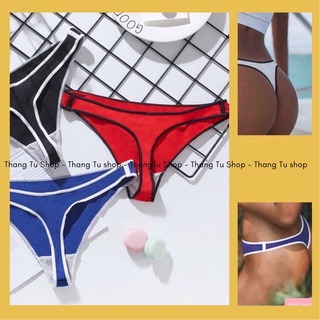 Quần lót lọt khe nữ [cotton mỏng nhẹ, mềm mát, 5 màu, video quay thật] P276