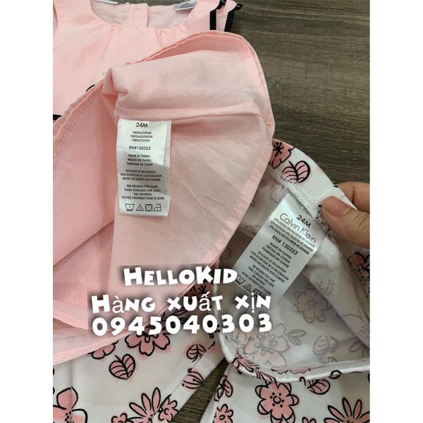 Set áo váy quần hoa cho bé