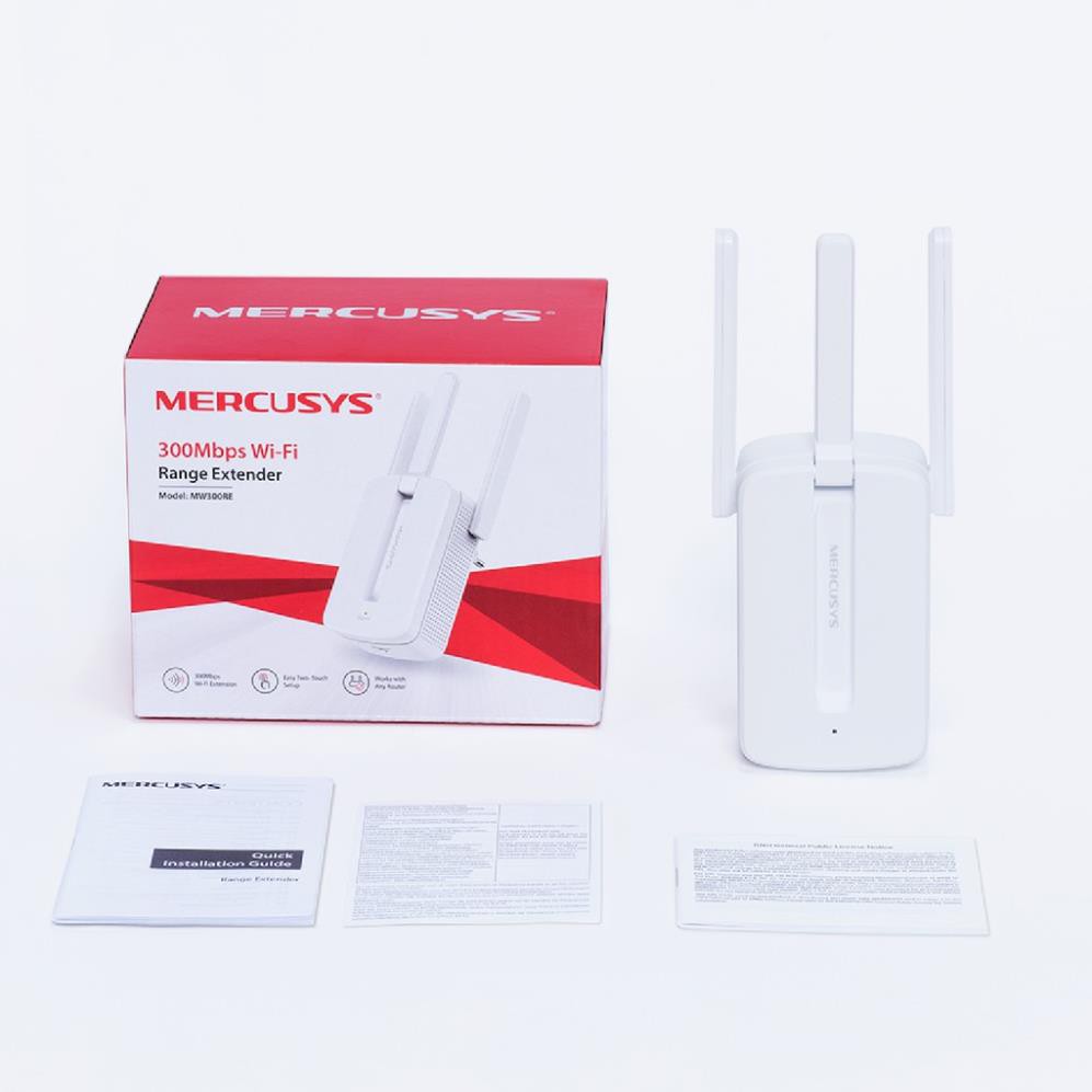 Bộ kích sóng wifi Mercusys chuẩn N 300Mbps MW300RE-Bộ mở rộng sóng range extenderMercusys