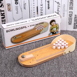 Bộ đồ chơi bowling mini bằng gỗ dành cho cả gia đình