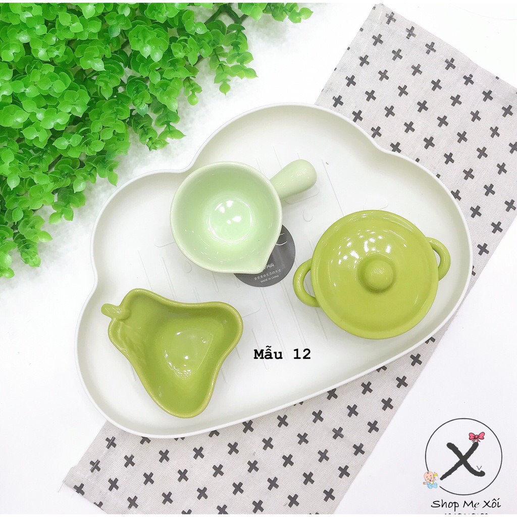 [ Hàng có sẵn ] Set bát sứ cho bé ăn dặm set theo ảnh
