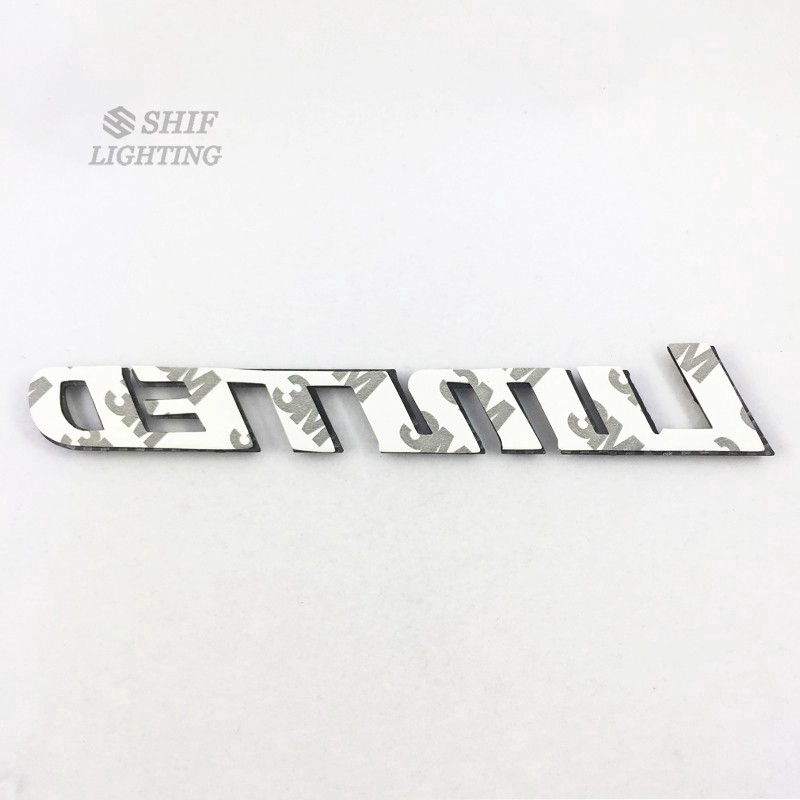 Sticker chữ LIMITED bằng sợi carbon dán trang trí xe hơi