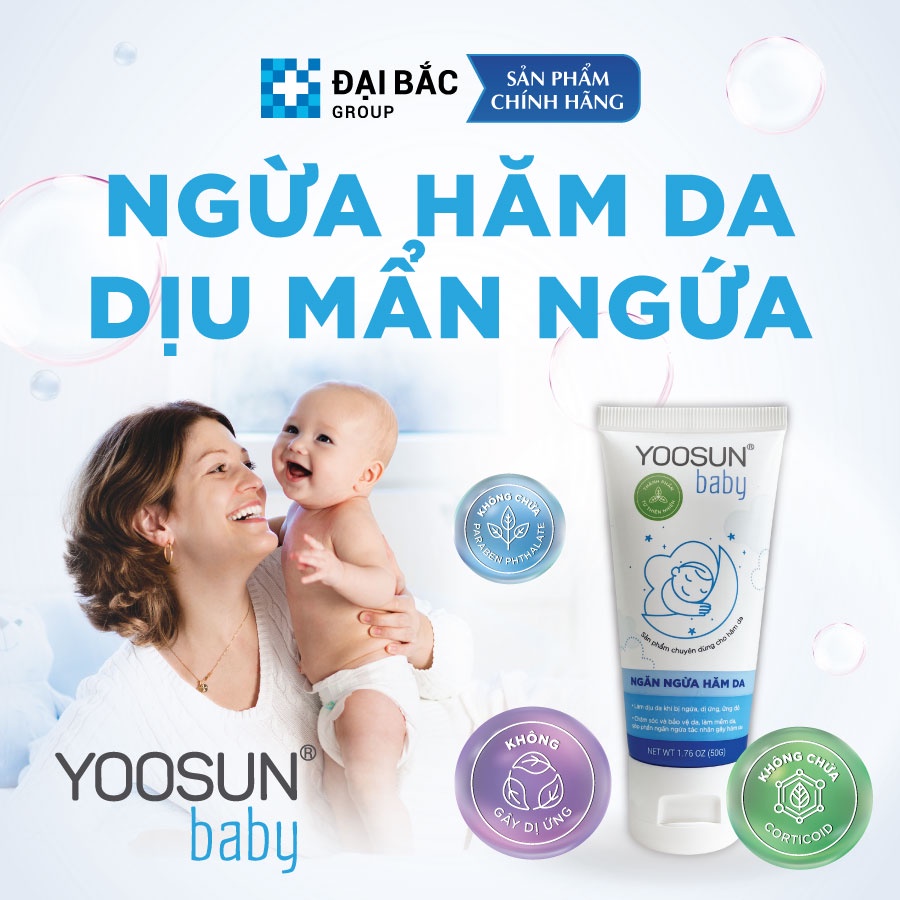 Kem bôi da Yoosun Baby ngăn ngừa hăm da dịu mẩn ngứa hăm tã cho bé - Tuýp 50g.