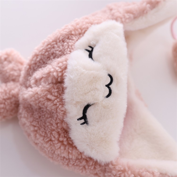 Mũ lông ấm áp phong cách hoạt hình thu đông cho bé