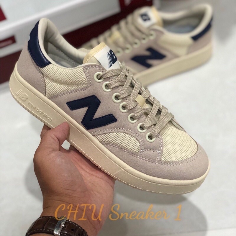 Giày sneaker nữ New Balance CRT 300 2.0 Beige Navi giày thể thao nữ NB 300 xanh than cao cấp