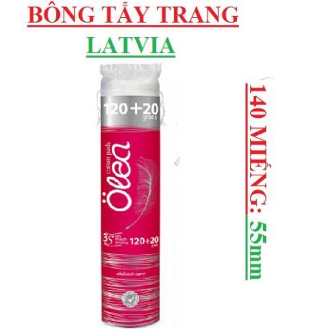 140 miếng Bông Tẩy Trang Olea Latvia Cotton Pads – Giúp làm sạch da, tiết kiệm toner