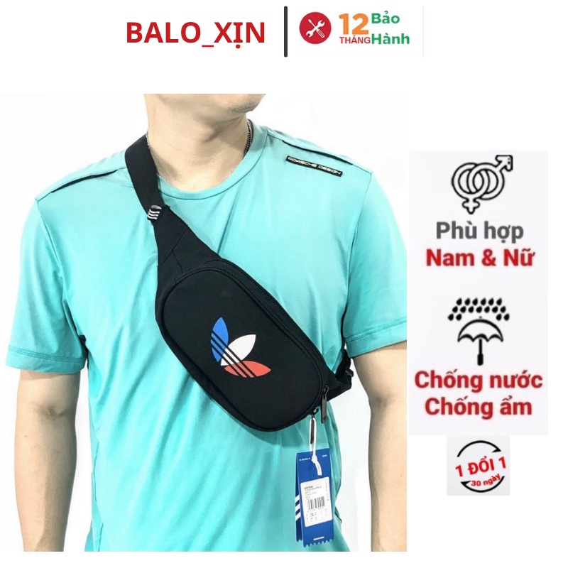 Túi đeo chéo bao tử Crossbody Esensial Waist Bag thời trang nam nữ chống nước QASA