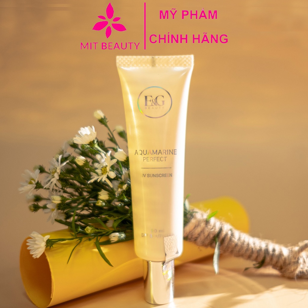 Kem chống nắng E&amp;G Beauty Aquamarine Perfect UV Sunscreen Mit Beauty bảo vệ làn da