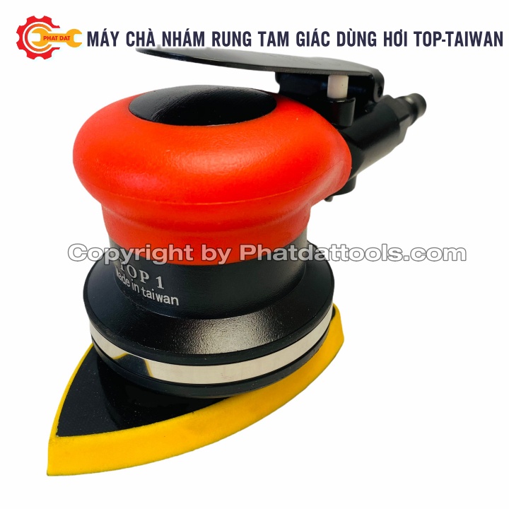 Máy chà nhám rung tam giác dùng hơi TOP-Bảo hành 6 tháng-Mặt chà tam giác-Made in Taiwan