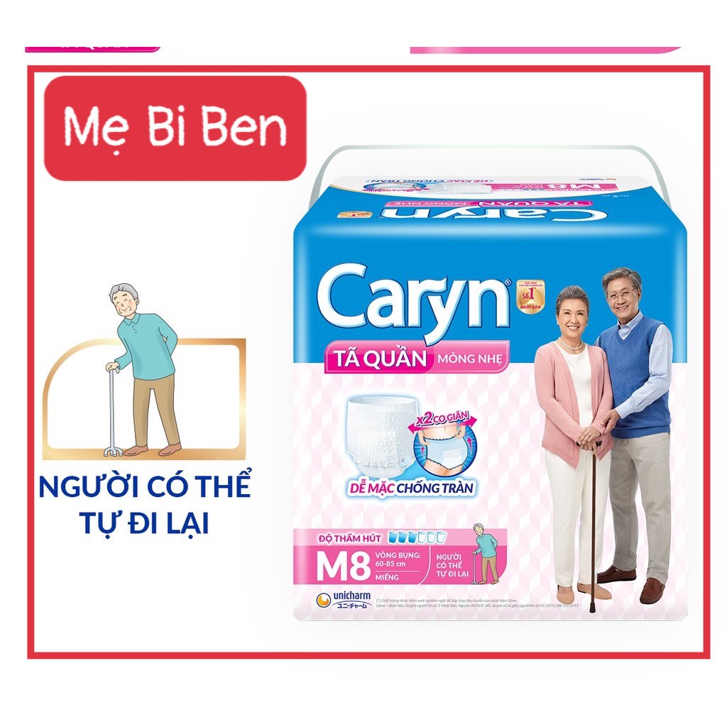 [BÁN LẺ MIẾNG] Tã quần Caryn người lớn size M/L/XL 1 miếng