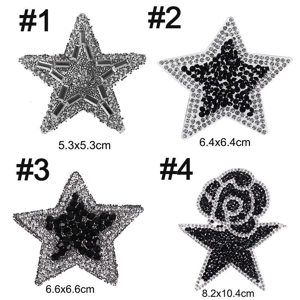 Sticker ủi thêu hình ngôi sao lấp lánh