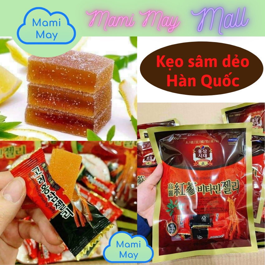 Kẹo sâm dẻo cao cấp Hàn Quốc 200g