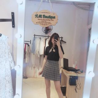 Áo phông cổ nơ