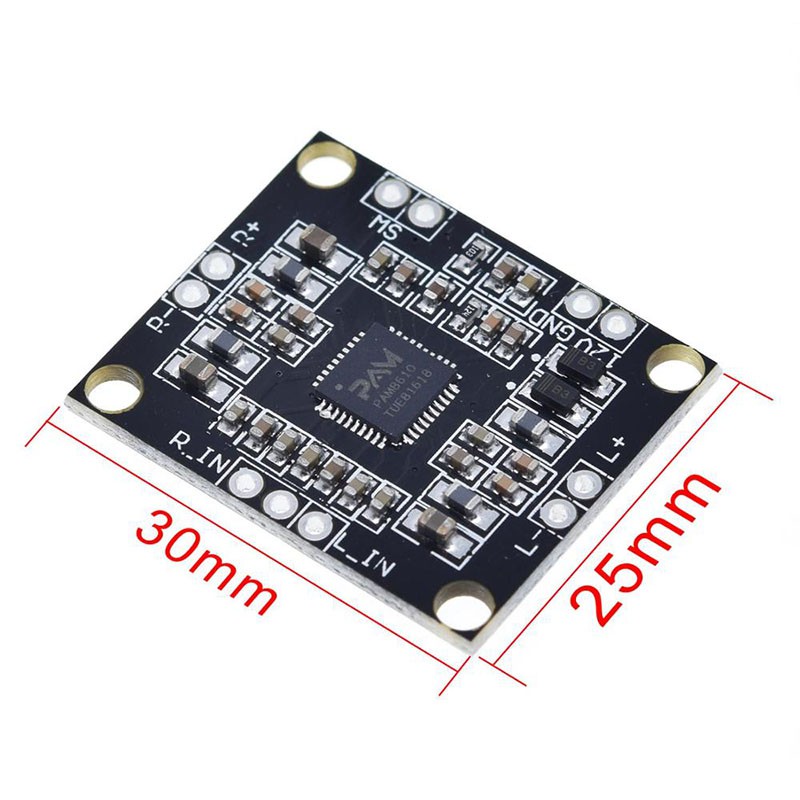 Bảng Mạch Khuếch Đại Âm Thanh Kỹ Thuật Số 2X15W pam8610
