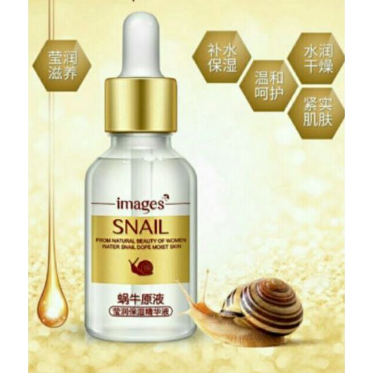 Serum Dưỡng Trắng Tái Tạo Mịn Da Ban Đêm SNAIL IMAGES 15ml – Hàng Sách Tay Chính Hãng