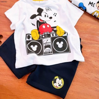 Bộ baby club Mickey trắng (mẫu mới 2020)