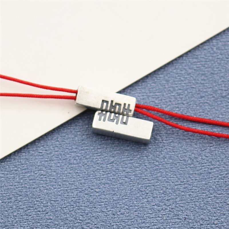 Charm nối đôi chữ song hỷ làm handmade - Charm bạc 925 - Mã CA425