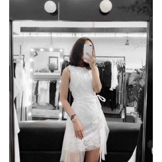 Đầm dự tiệc đầm ren phối lưới Kiera dress sang trọng kèm ảnh thật