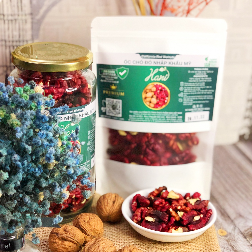 Nhân Óc Chó Đỏ Hartley Mỹ 500g - Hàng Nhập Khẩu Thượng Hạng  Cam Kết Chất Lượng Hani Food