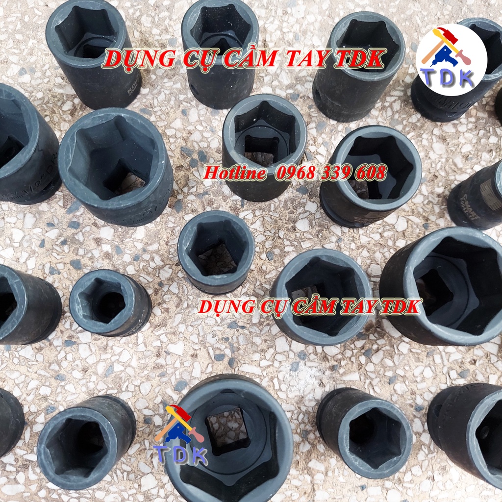 Khẩu đen ngắn 1/2 inch, đầu tuýp chính hãng CMART