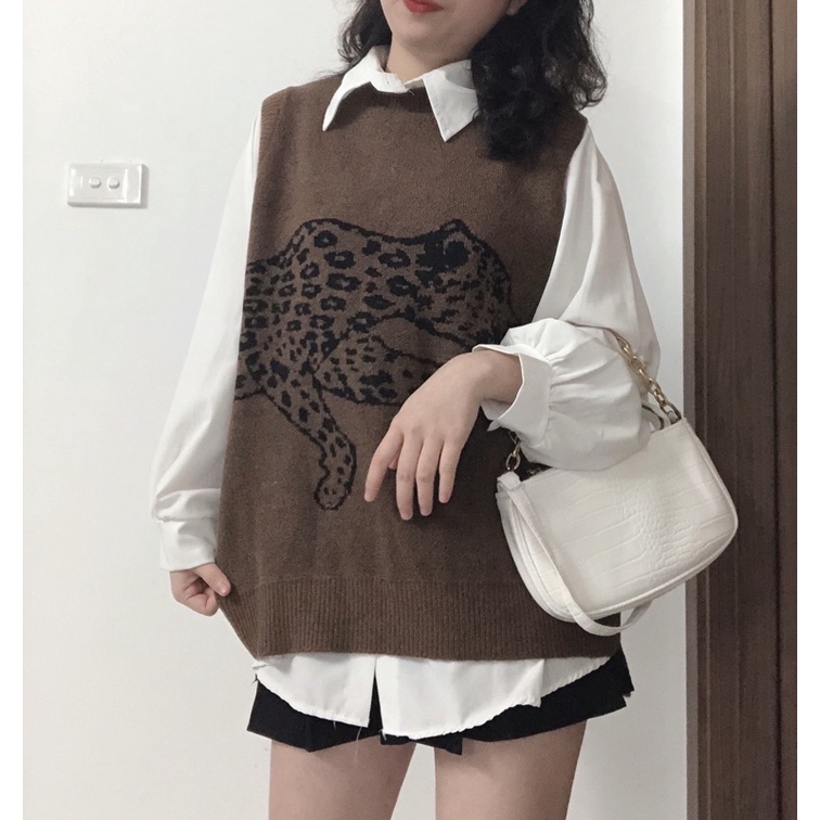 Áo gile len 2hand tuyển dày dặn