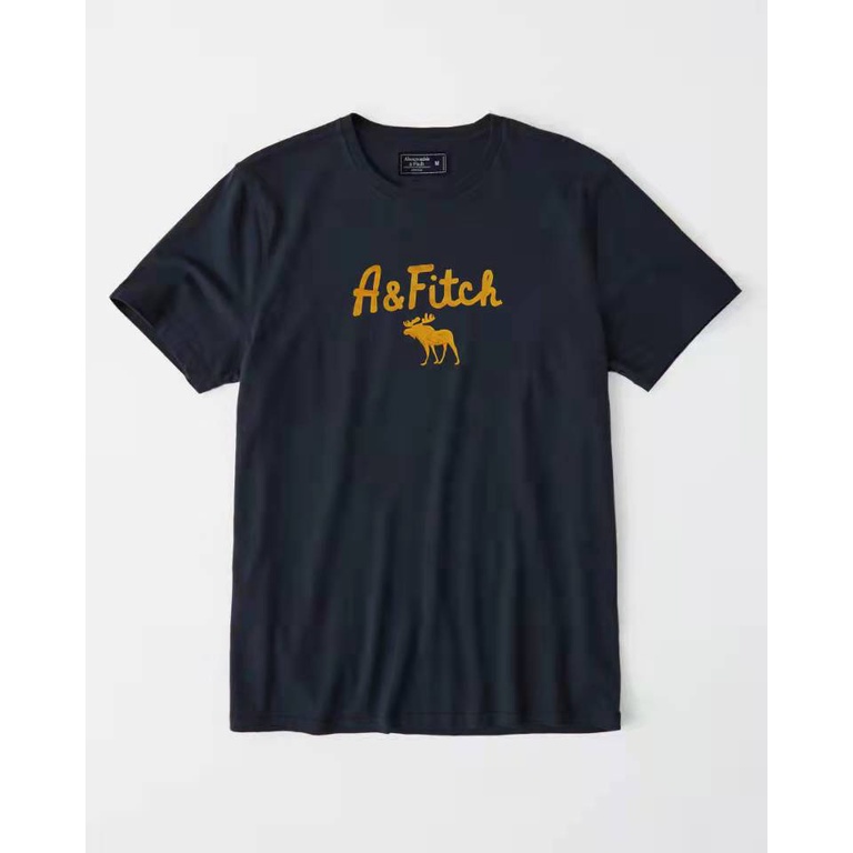 Áo thun Abercrombie A&FITCH Navy [100% cotton thêu sắc net]