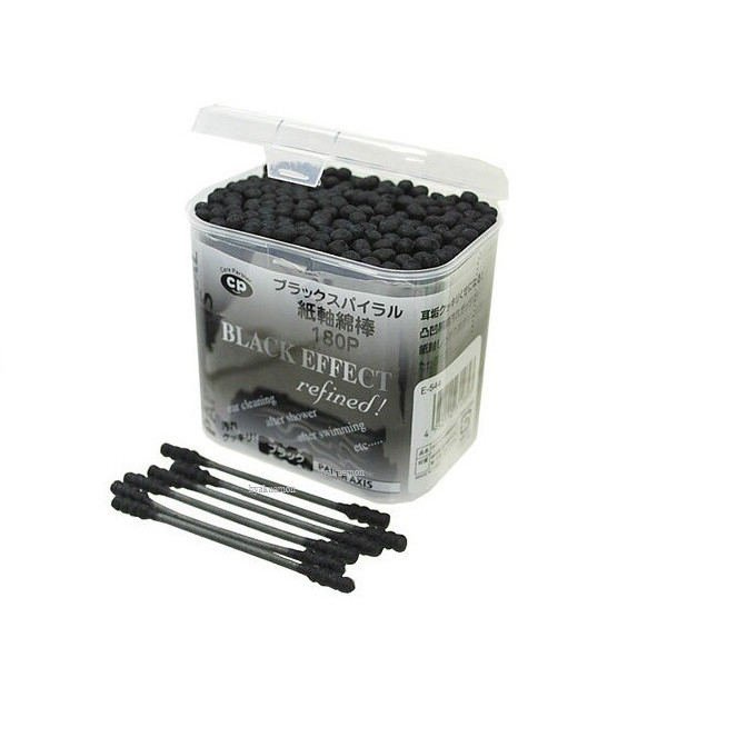 Kết quả hình ảnh cho Hộp 180 bông ngoáy tai kháng khuẩn (đầu xoắn ốc)