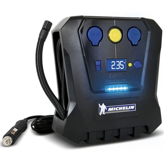 Bơm lốp Michelin 12266 - Bơm lốp tự ngắt 12v dành cho ô tô và xe máy - Chính Hãng BH 12T