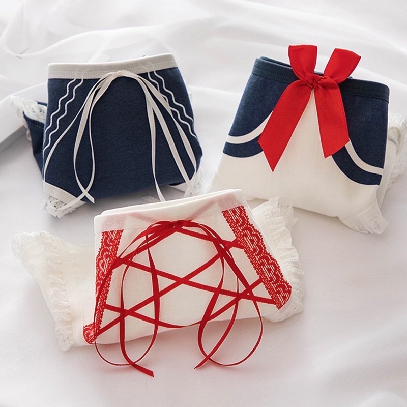 Quần Lót Nữ Cotton Thủy Thủ Mặt Trăng Ngang Eo Thời Trang ( Q510 ) Hàng Loại Đẹp - Moon Underwear