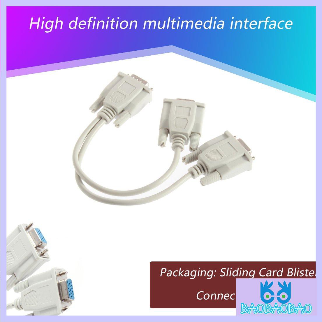 1 Dây Cáp Chia Cổng Vga Svga Thành 2 Cổng Màn Hình Lcd Tft Y | BigBuy360 - bigbuy360.vn