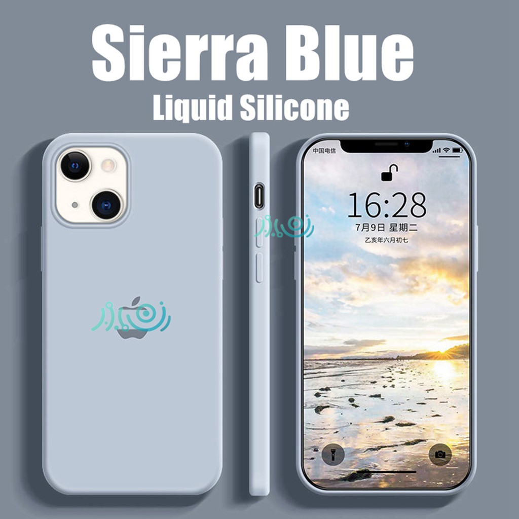 Ốp điện thoại silicon mềm màu xanh dương cho iphone 13 pro max 11 12 pro max X XS MAX XR 6+ 6s 7 8 plus