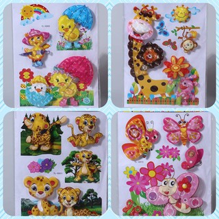 {GIẢM 10K} Decal trang trí cho trẻ: Hình ngộ nghĩnh dán tường, tủ, góc học tập