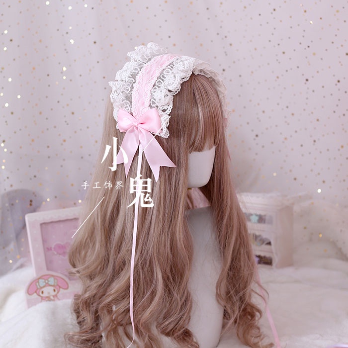 Băng Đô Ren Hoa Phong Cách Lolita Dễ Phối Đồ Cho Nữ