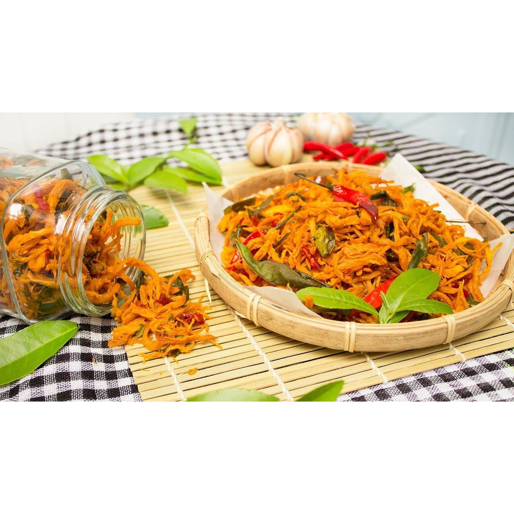 Khô Gà Lá Chanh, Đồ Ăn Vặt Mango Food Hà Nội, Khô Gà Đóng Hũ Pet 300g | BigBuy360 - bigbuy360.vn